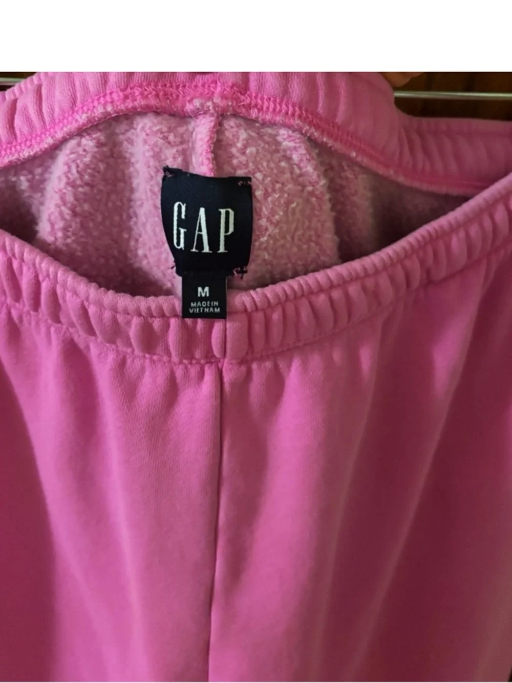 GAP VintageSoft Logo Baggy Sweatpants Sugar Plum Neon Pink NWOT Sz M - Picture 6 of 6
